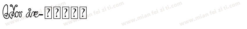 QYou are字体转换
